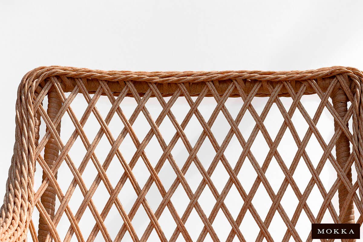 Комплект мебели MOKKA VILLA ROSA (стол обеденный квадратный, 4 кресла 