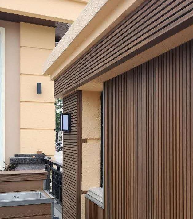 Фасадная (стеновая) реечная панель CM WALL, 219х26х3000 мм, TEAK (Тик)