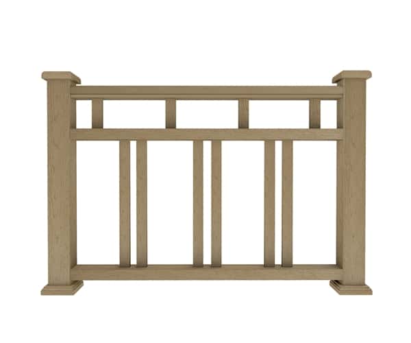 Ограждение из ДПК В1 Натуральный