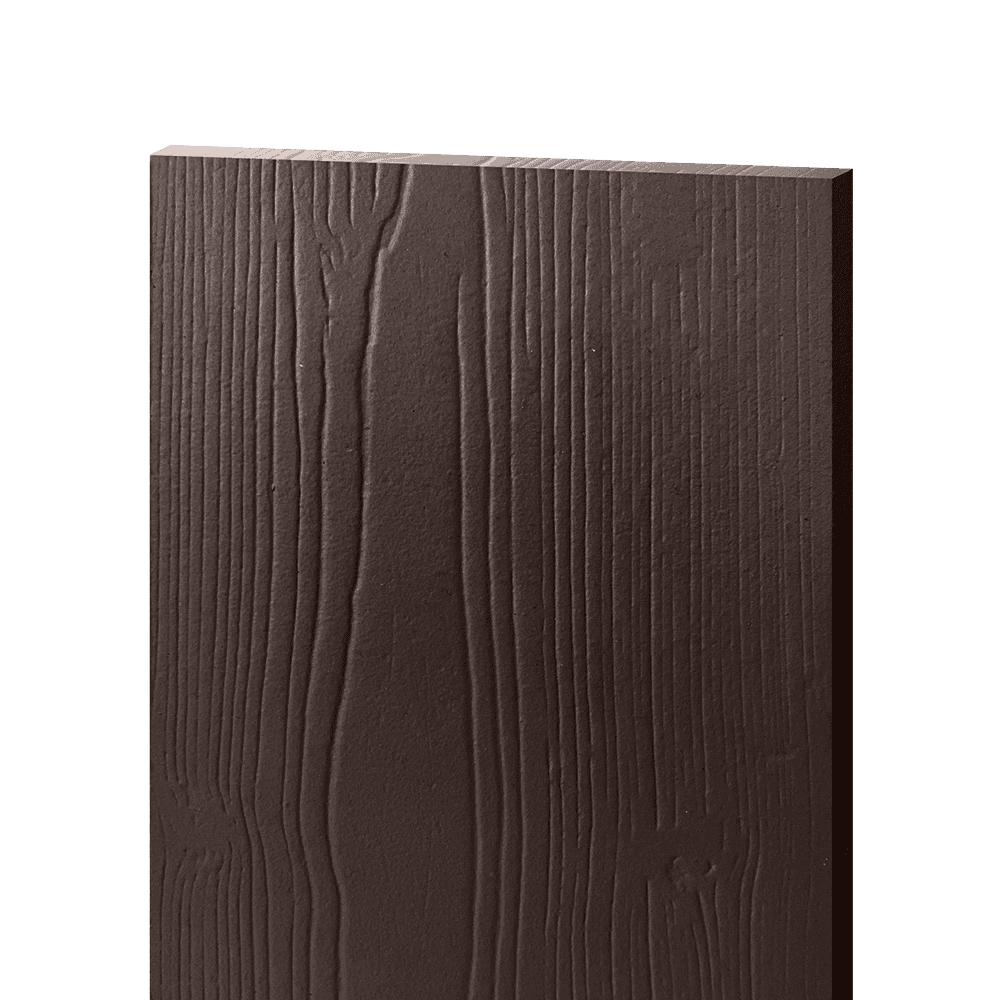 Фиброцементный сайдинг БЭТЕКО Вудстоун, цвет Шоколадно-коричневый  (1160х3000х8 мм)